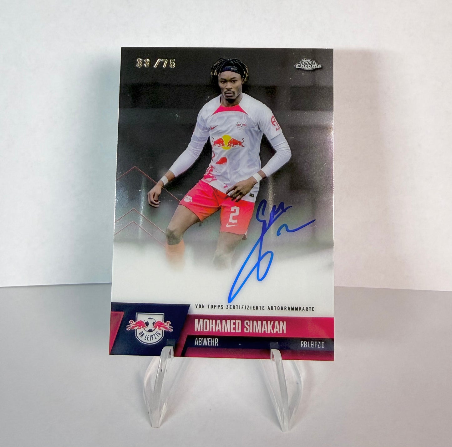 2022-23 Topps Chrome Bundesliga - Mohamed Simakan - On-Card Autograph /75